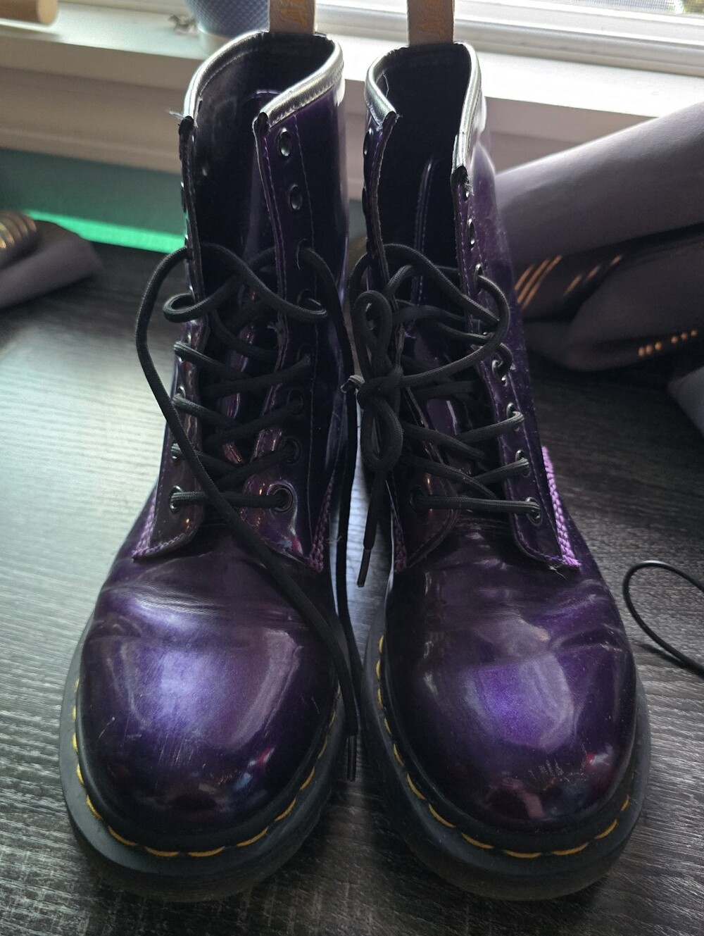 Dr Martens 1460 Vegan Chrome Boots
